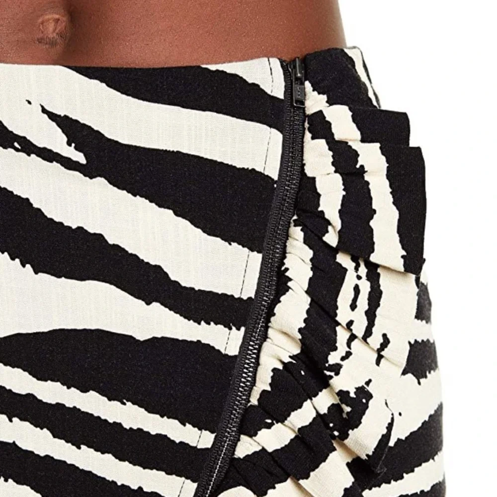 FREE PEOPLE Zebra Ruffle Babe Mini Skirt - Picture 11 of 11